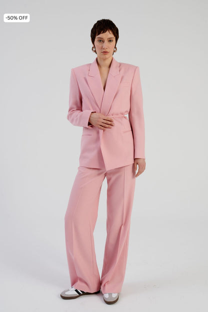 Merano Pink woolen trousers