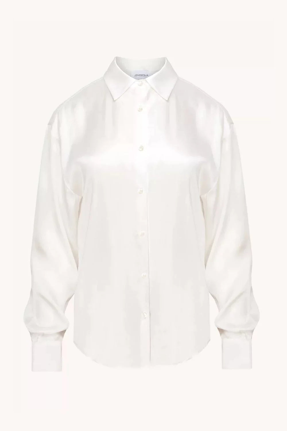 Malaga White silk shirt