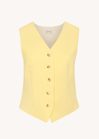 Wool Vest Venis Yellow