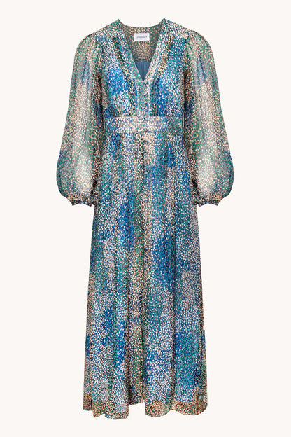 Antibes Blue silk dress 