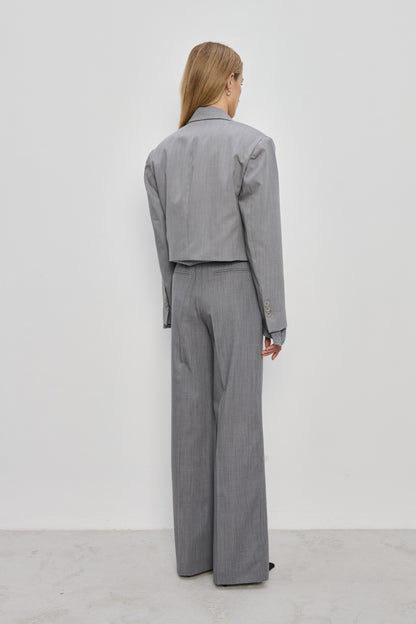 Ales Gray wool trousers