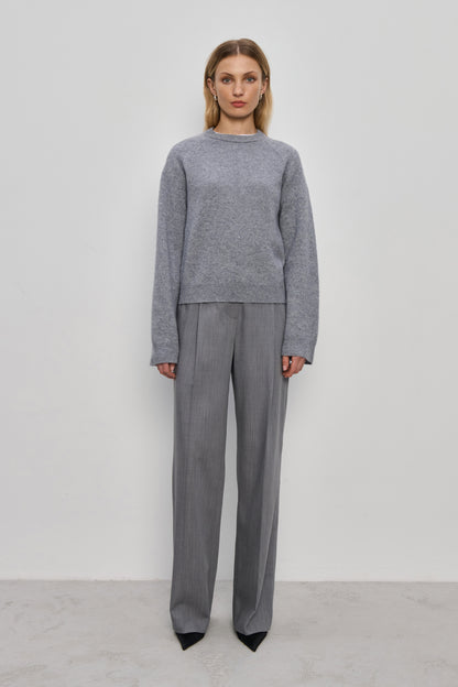 Ales Gray wool trousers