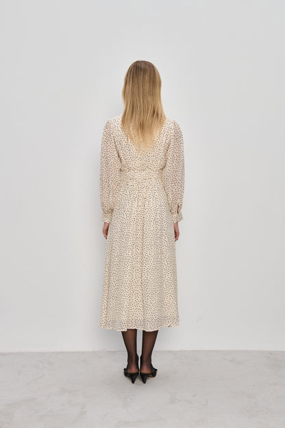 Avignon Cream silk dress