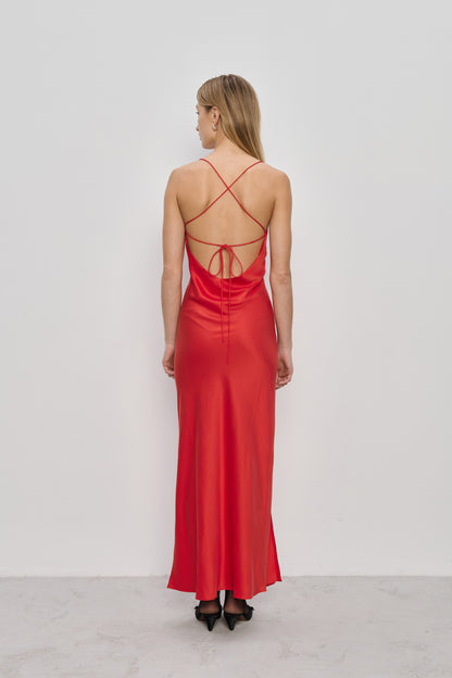 Noli Red silk dress 