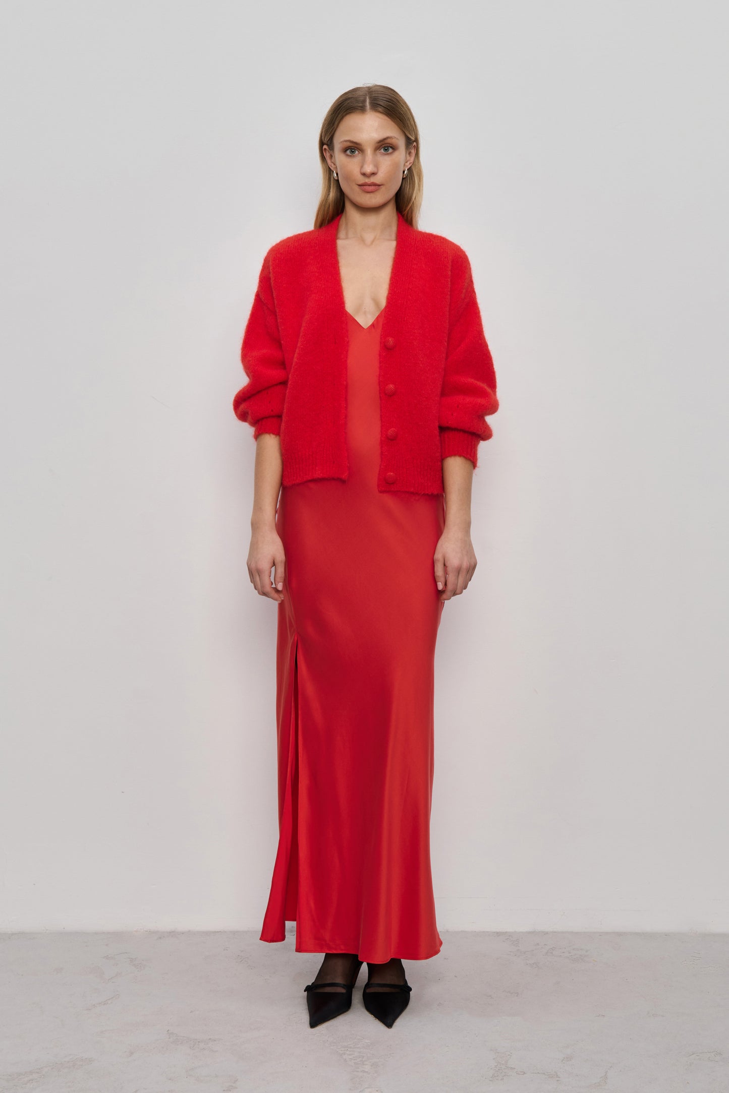 Noli Red silk dress 