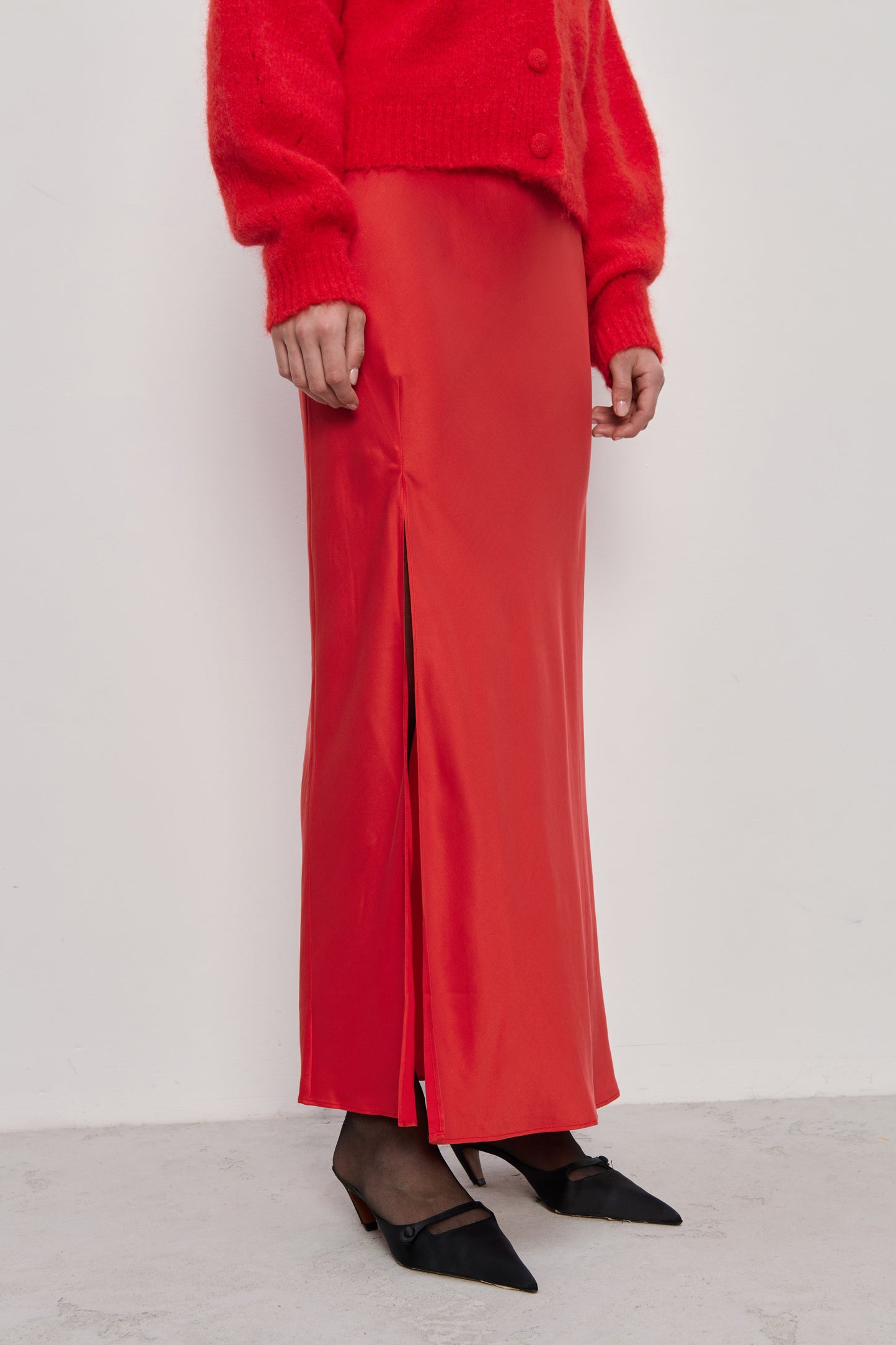 Noli Red silk dress 