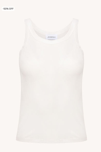 Manila Cream silk tank top