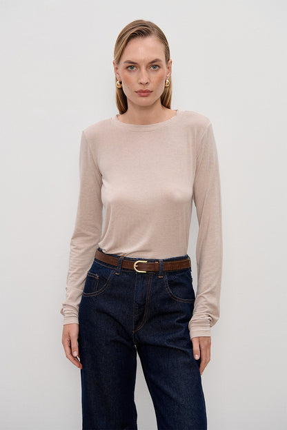 Longsleeve Henry Taupe