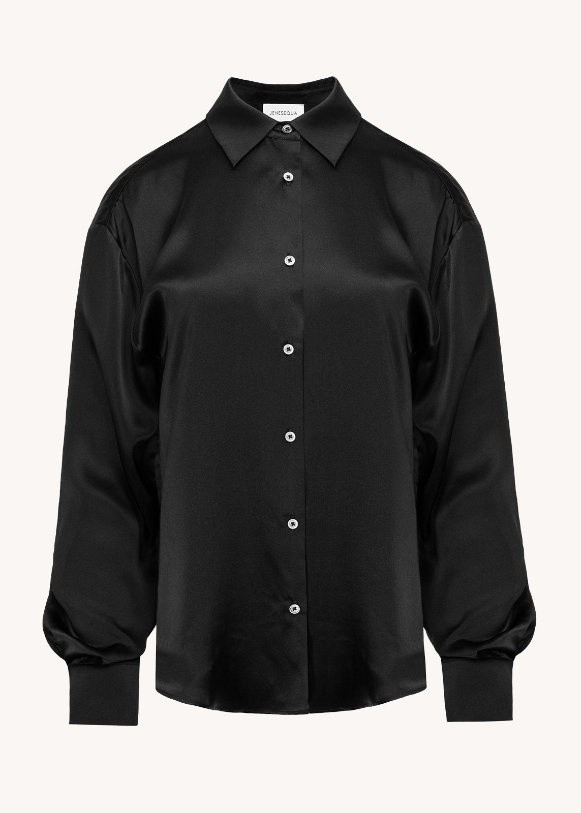 Malaga Black silk shirt