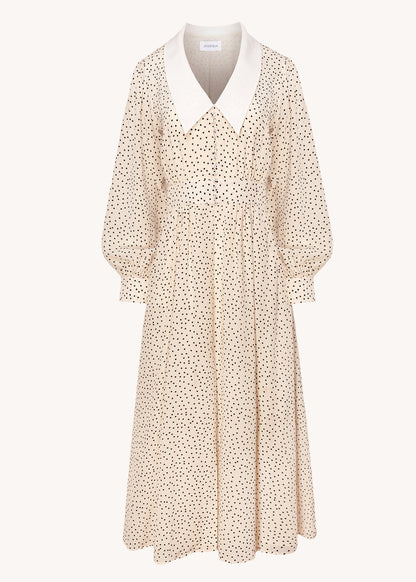 Avignon Cream silk dress