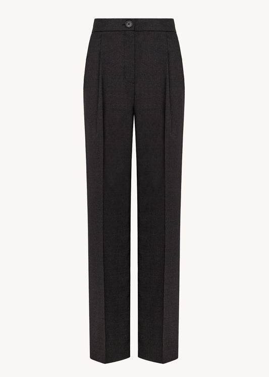 Ales Brown Wool Trousers