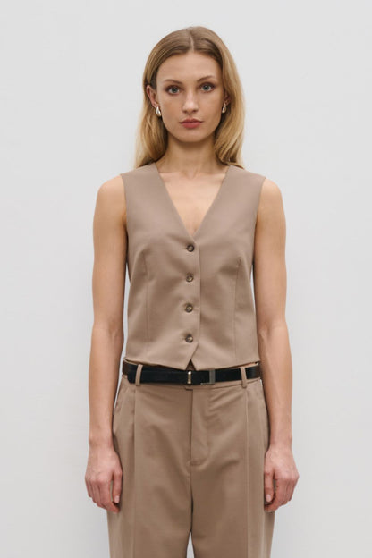 Olsen Beige Vest