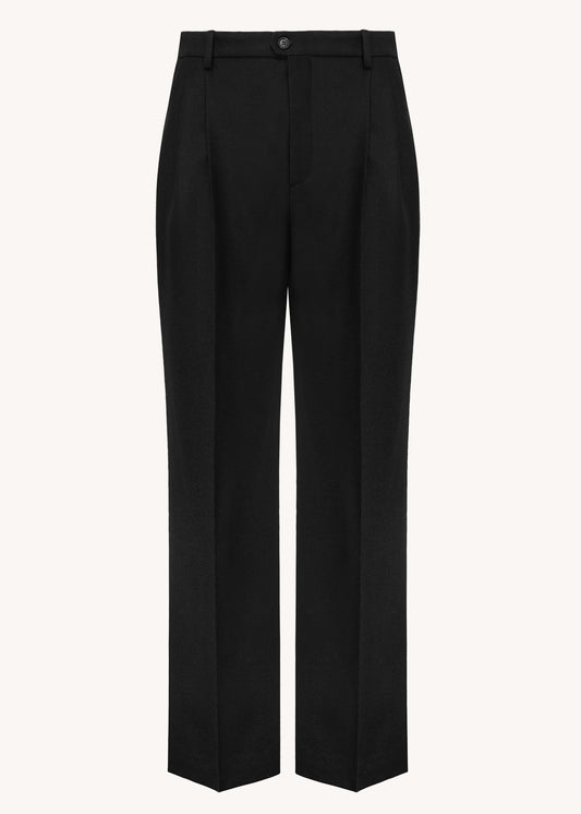 Olsen Black Wool Trousers