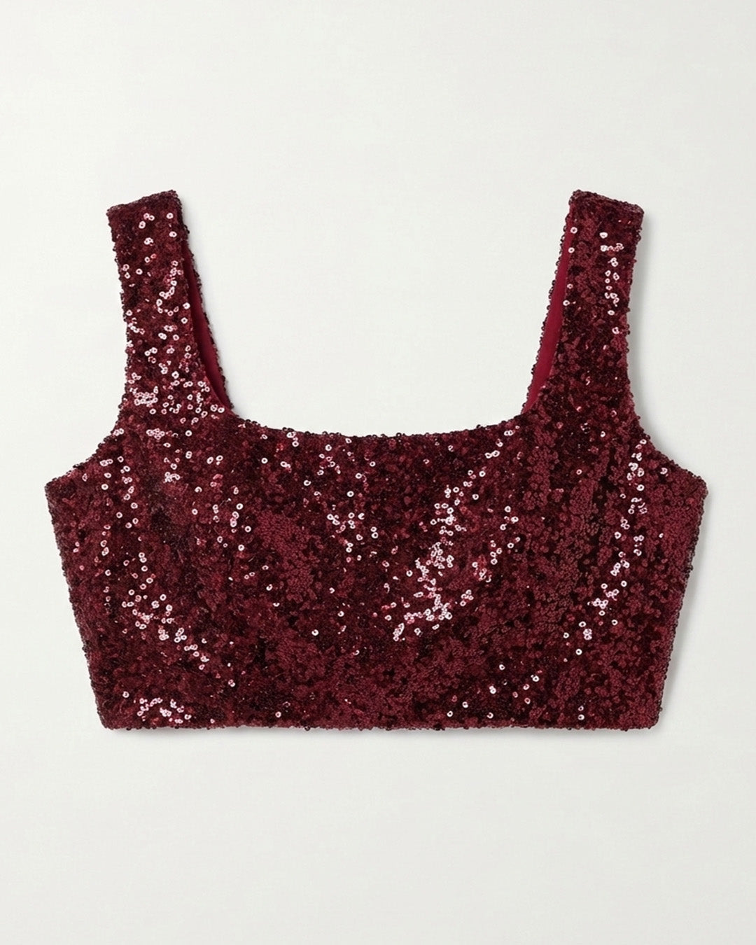 Burgundy sequin top