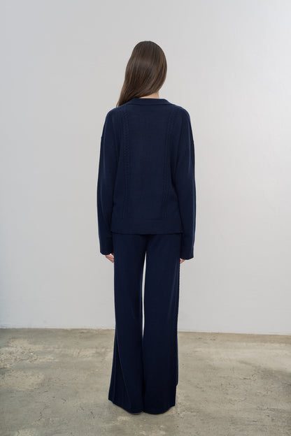 Spodnie Emma Navy Blue