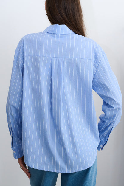 Michelle Blue Stripes Shirt