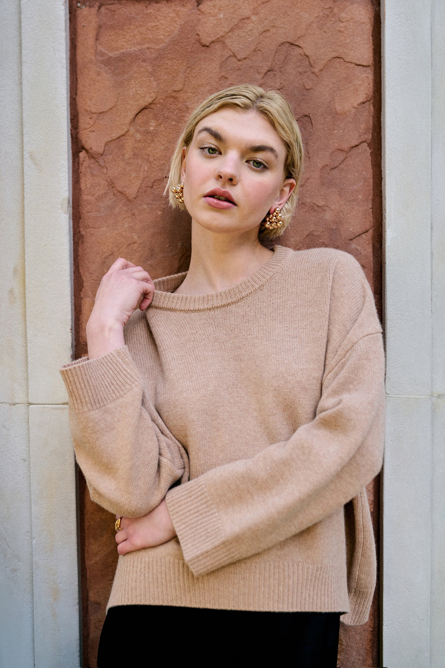 Savio Camel Sweater