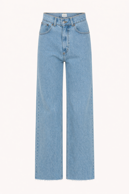 Jeansy Raw Straight Light Blue