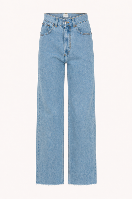 Jeansy Raw Straight Light Blue