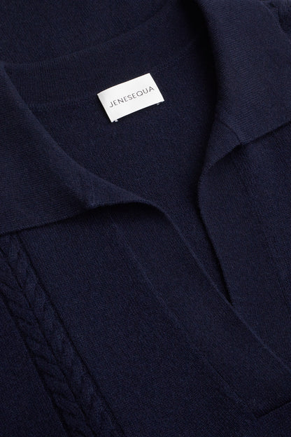 Sweter Emma Polo Navy Blue