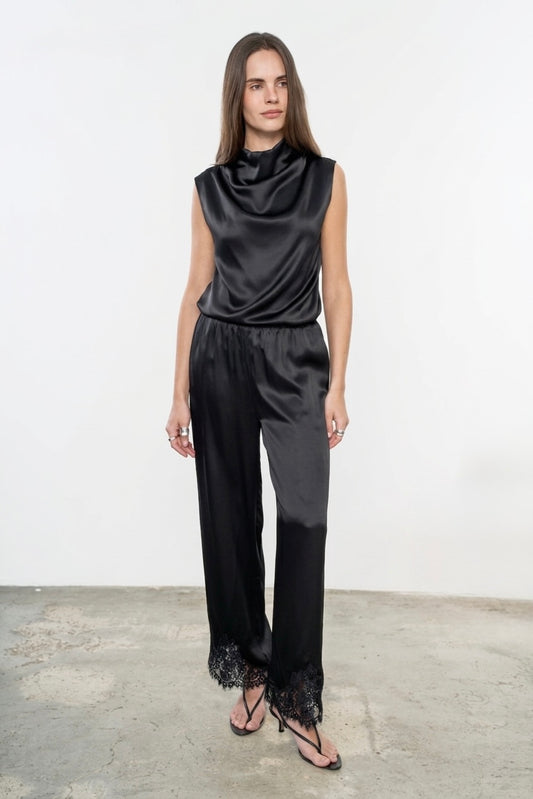 Top jedwabny Naomi Black