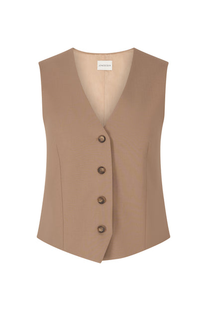 Olsen Beige Vest