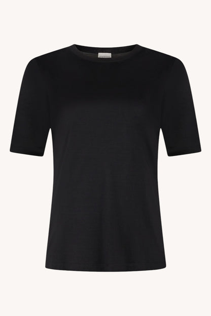 Jedwabny T-shirt Tavey Black