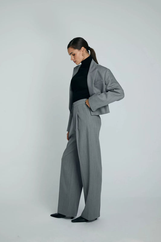 Wełniane spodnie Ales Grey