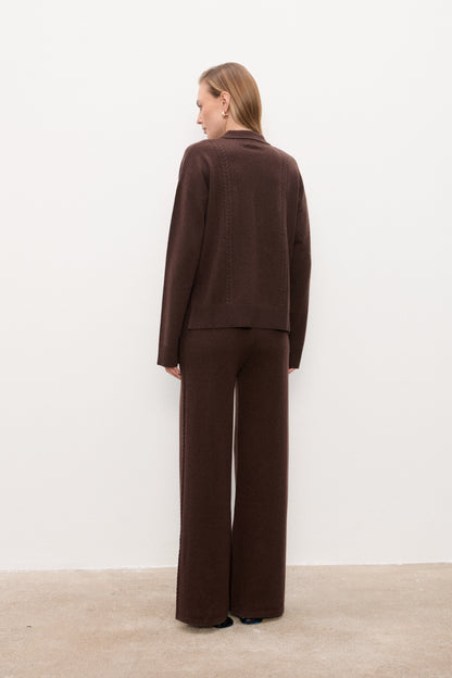 Sweter Emma Polo Chocolate