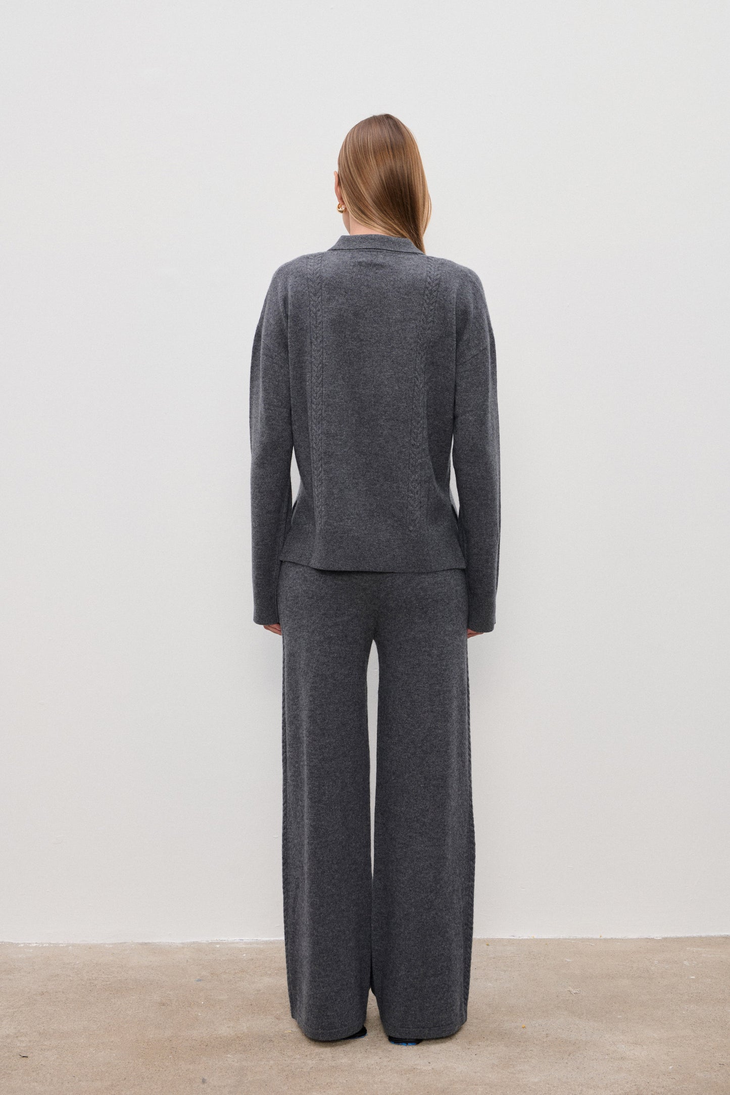 Sweter Emma Polo Grey