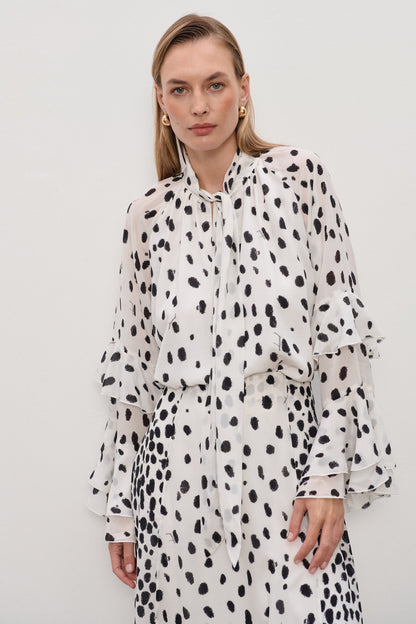 Spódnica jedwabna Kayo