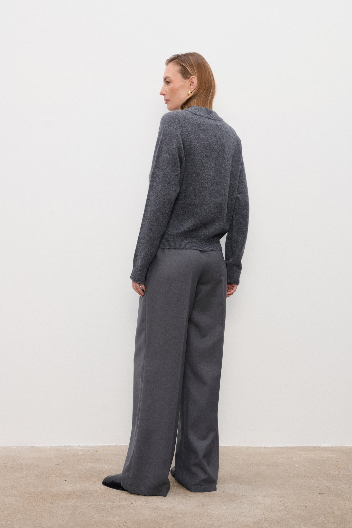 Spodnie wełniane Paul Grey