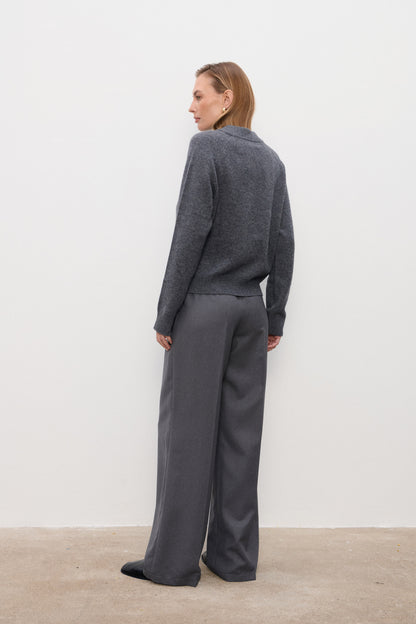 Spodnie wełniane Paul Grey