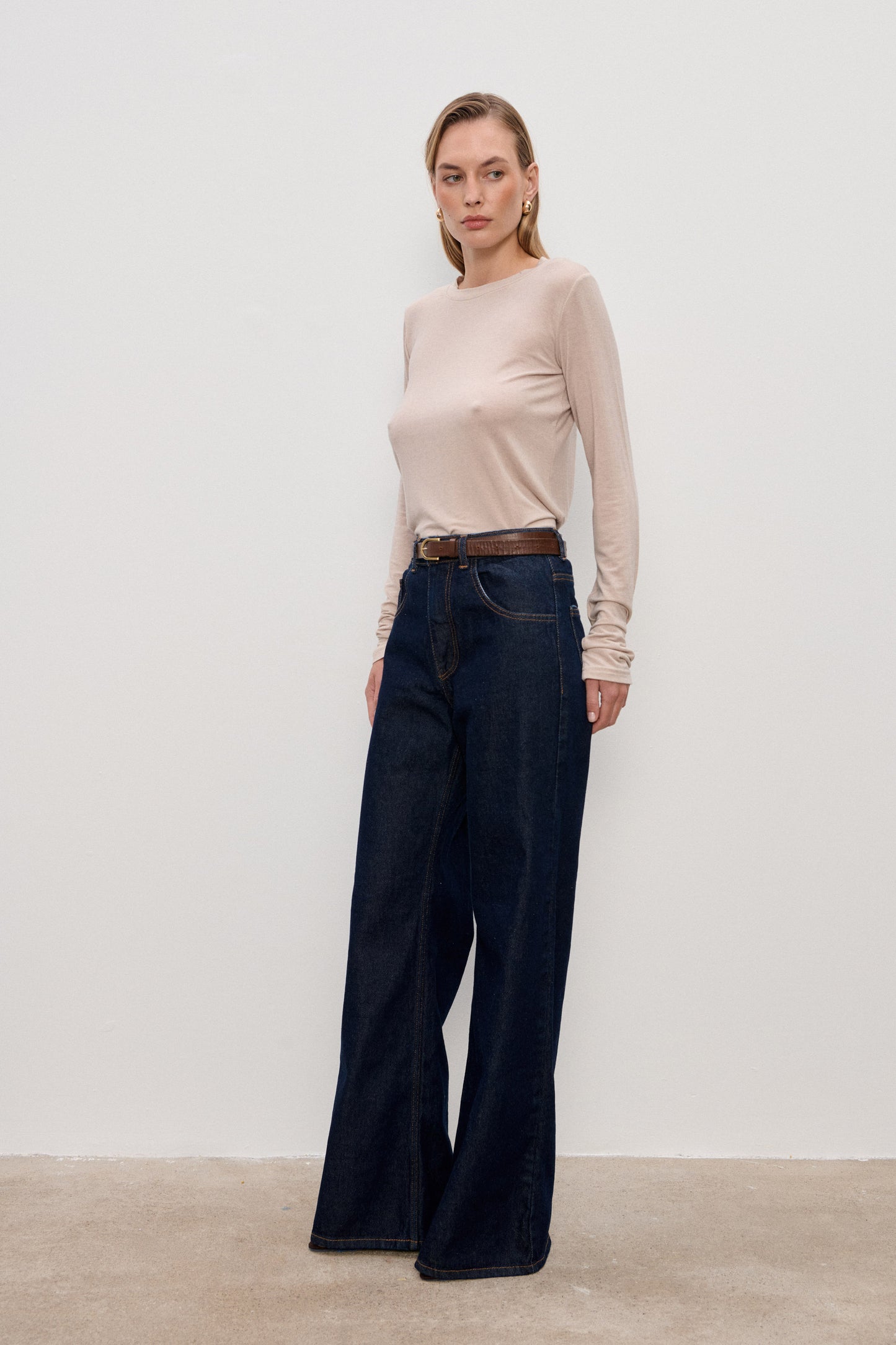 Longsleeve Henry Taupe