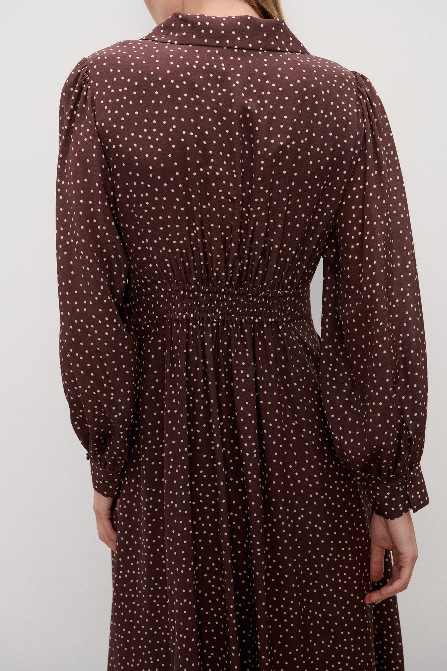 Sukienka jedwabna Avignon Brown