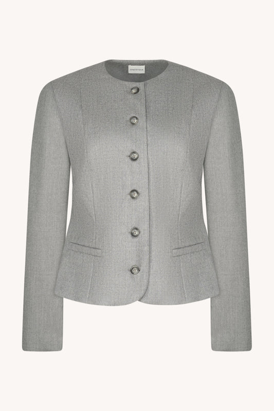 Marynarka Cropped Harry Light Grey