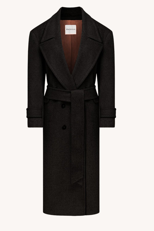 Mael Black Wool Coat 