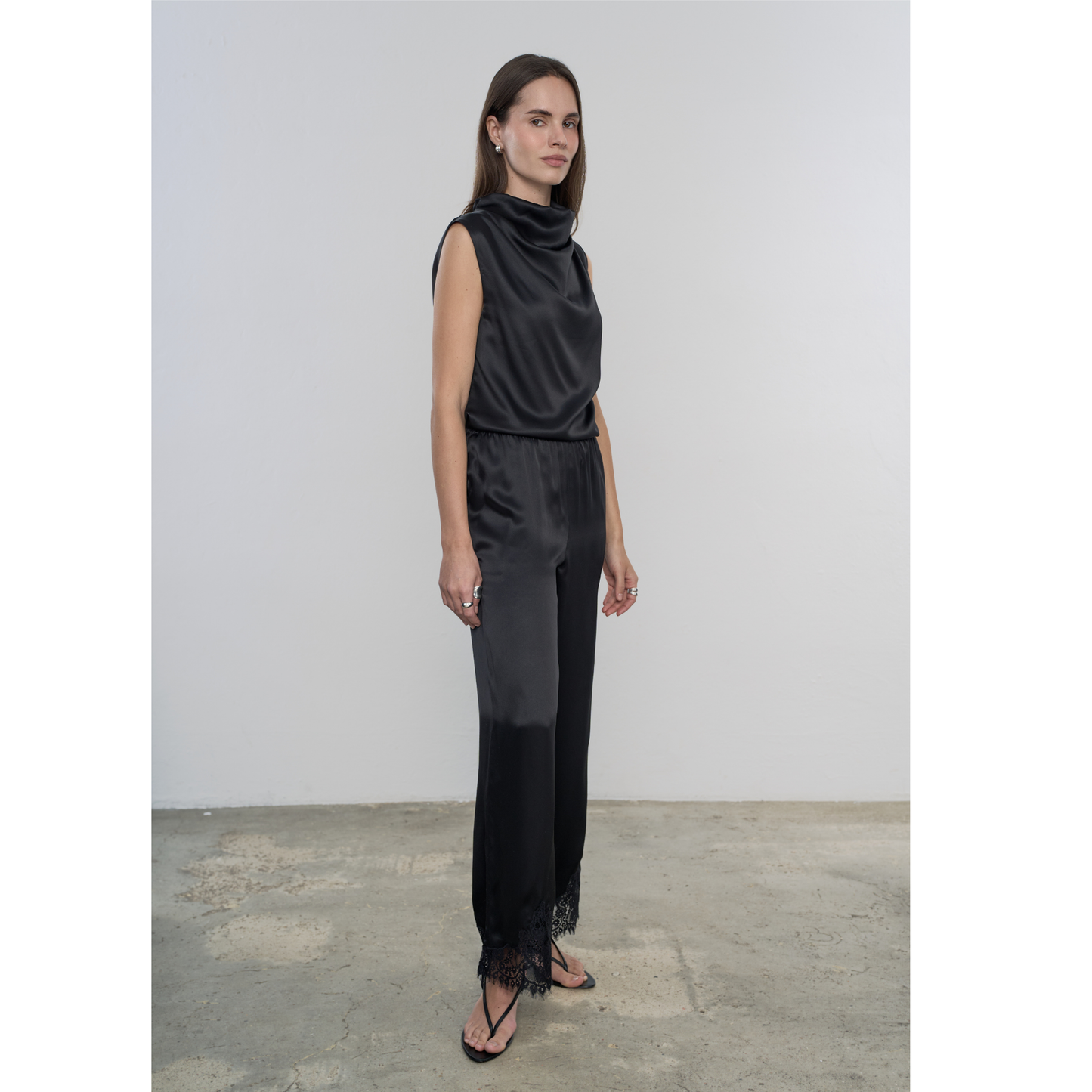 Top jedwabny Naomi Black