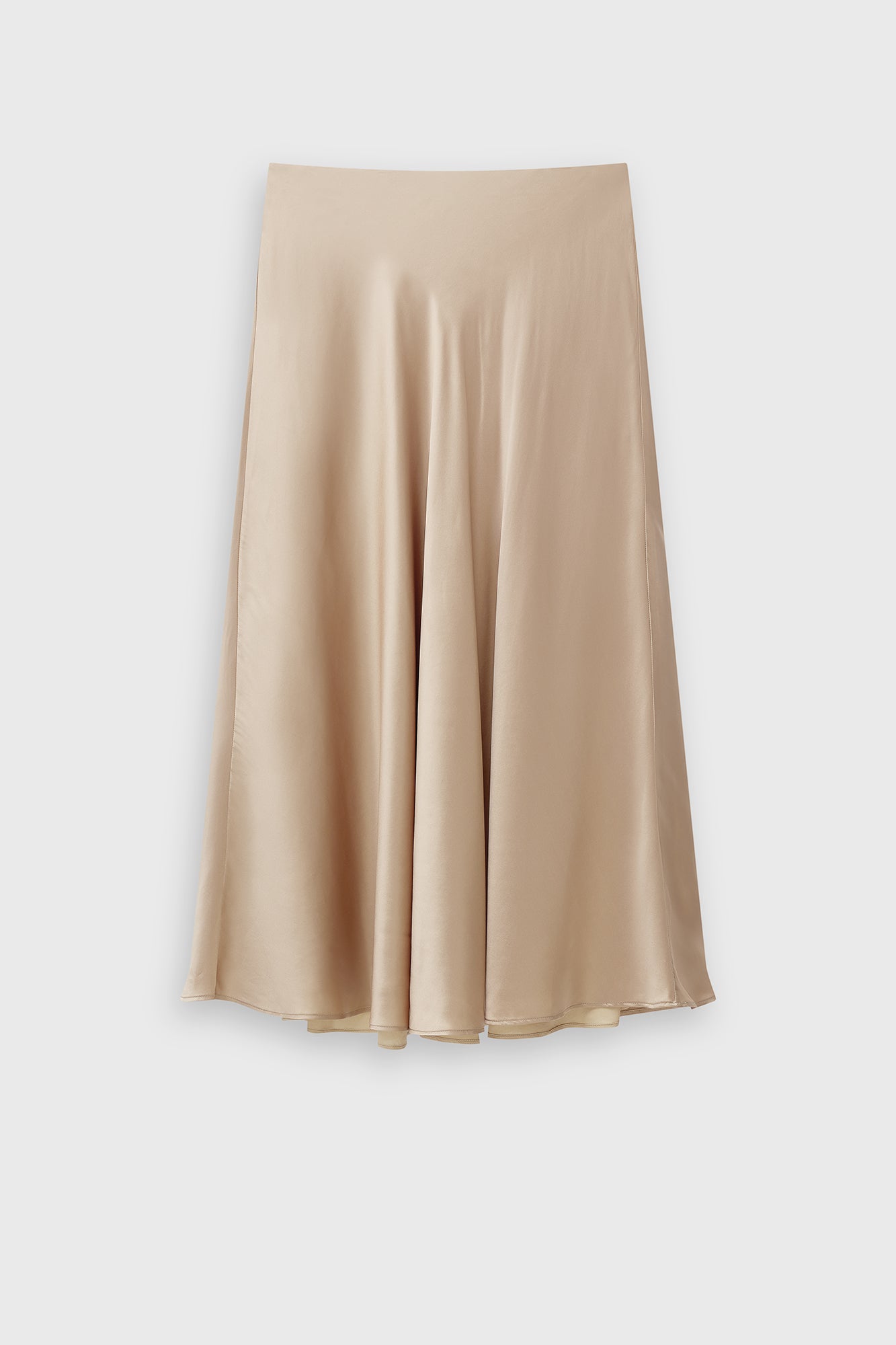 Roanne Maxi Black silk skirt