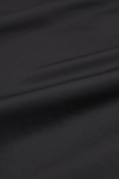 Roanne Maxi Black silk skirt