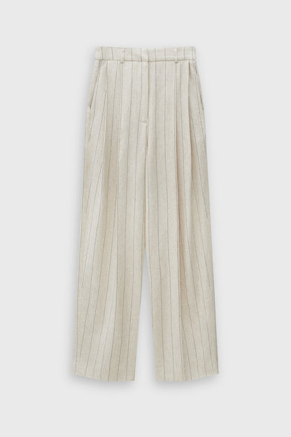 Spodnie Flow Stripe Beige