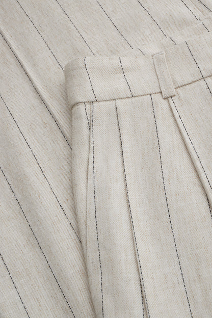Spodnie Flow Stripe Beige