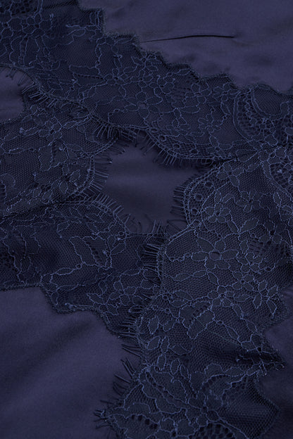 Jedwabna sukienka Mia Navy Blue