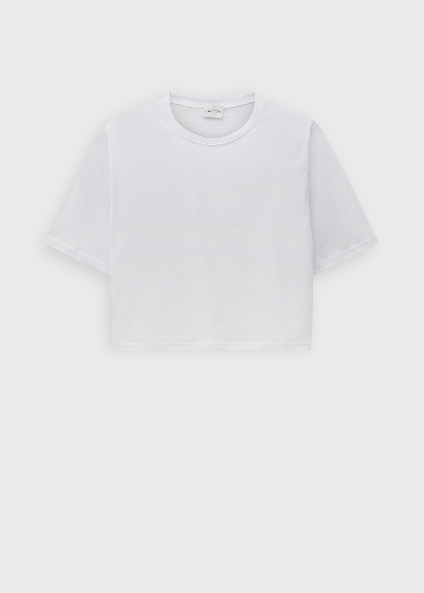 T-shirt Crop Mess White