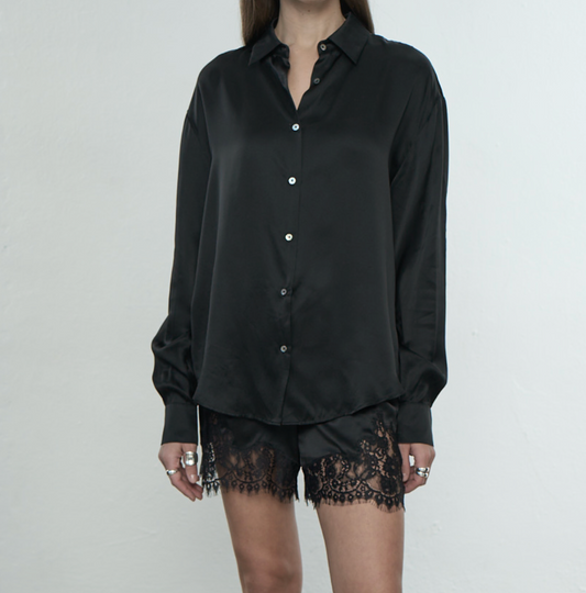 Koszula jedwabna Marbella Black