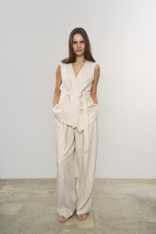Kamizelka Core Stripe Beige