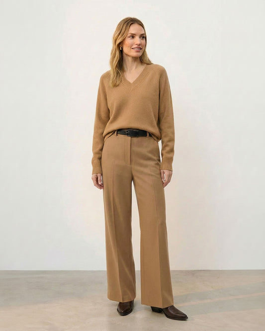 Spodnie wełniane Paul Camel