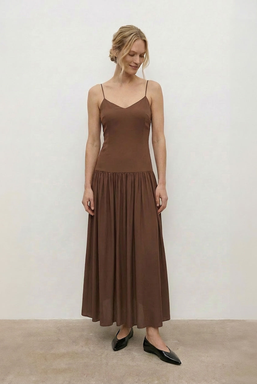 Jedwabna sukienka Cassi Brown