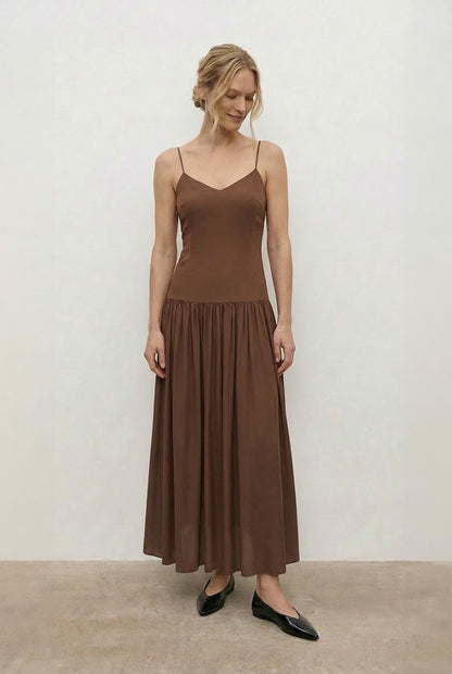 Jedwabna sukienka Cassi Brown