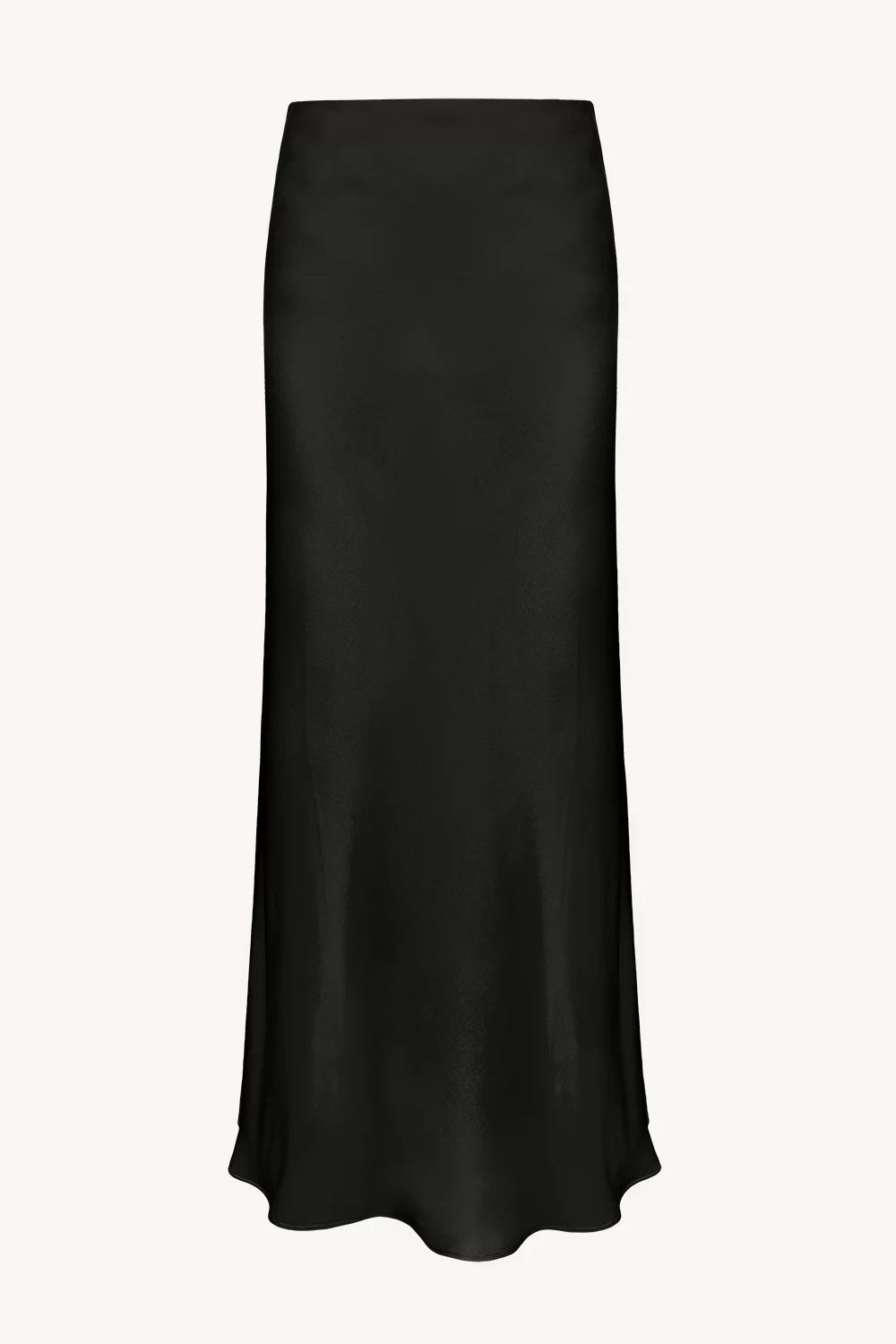 Roanne Maxi Black silk skirt